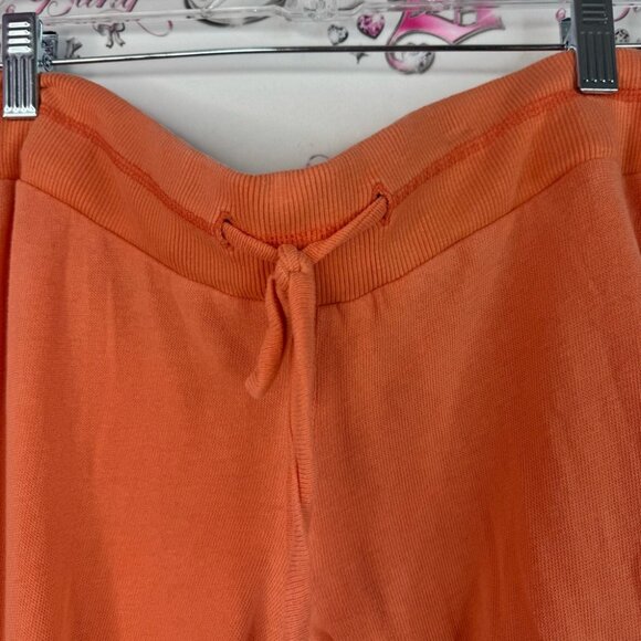 Nicole Miller cashmere pants flare soft bright tie waist Vibrant Orange Knitwear - Picture 6 of 13